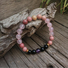 Load image into Gallery viewer, Handmade Natural Amethyst, and Rose Quartz Mala
