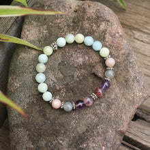 Load image into Gallery viewer, Handmade Dream Aquamarine, Sunstone, Labradorite, and Amethyst Bracelet
