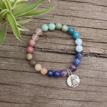 Load image into Gallery viewer, Handmade Mala with 28 Natural Stones
