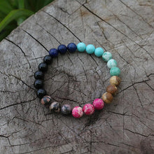 Load image into Gallery viewer, Handmade Rhodochrosite, Lapis, Onyx, and Blue Turquoise Mala
